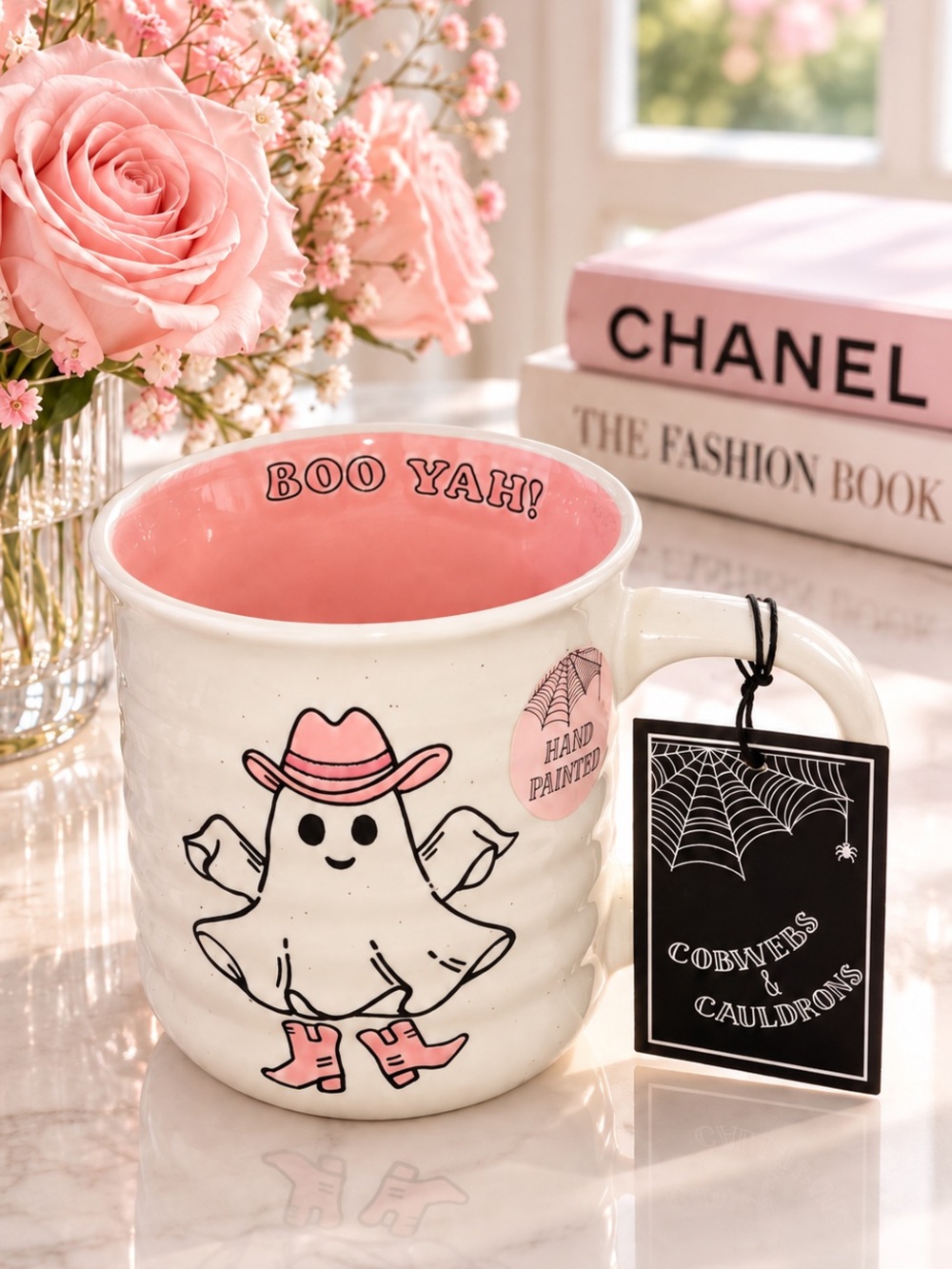 Ghost mug dancing cowgirl ghost cup